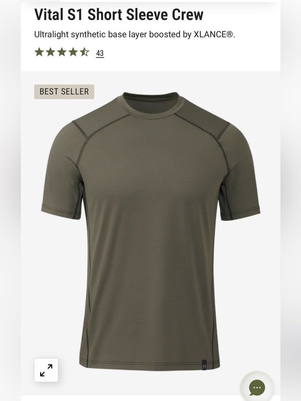 NWT - KUIU XXL Vital S1 Short Sleeve Crew - Ash